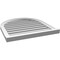 Ekena Millwork Round Top Surface Mount PVC Gable Vent: Functional, w/ 2"W x 2"P Brickmould Sill Frame, 26"W x 28"H GVPRT26X2803SF - alternate 5